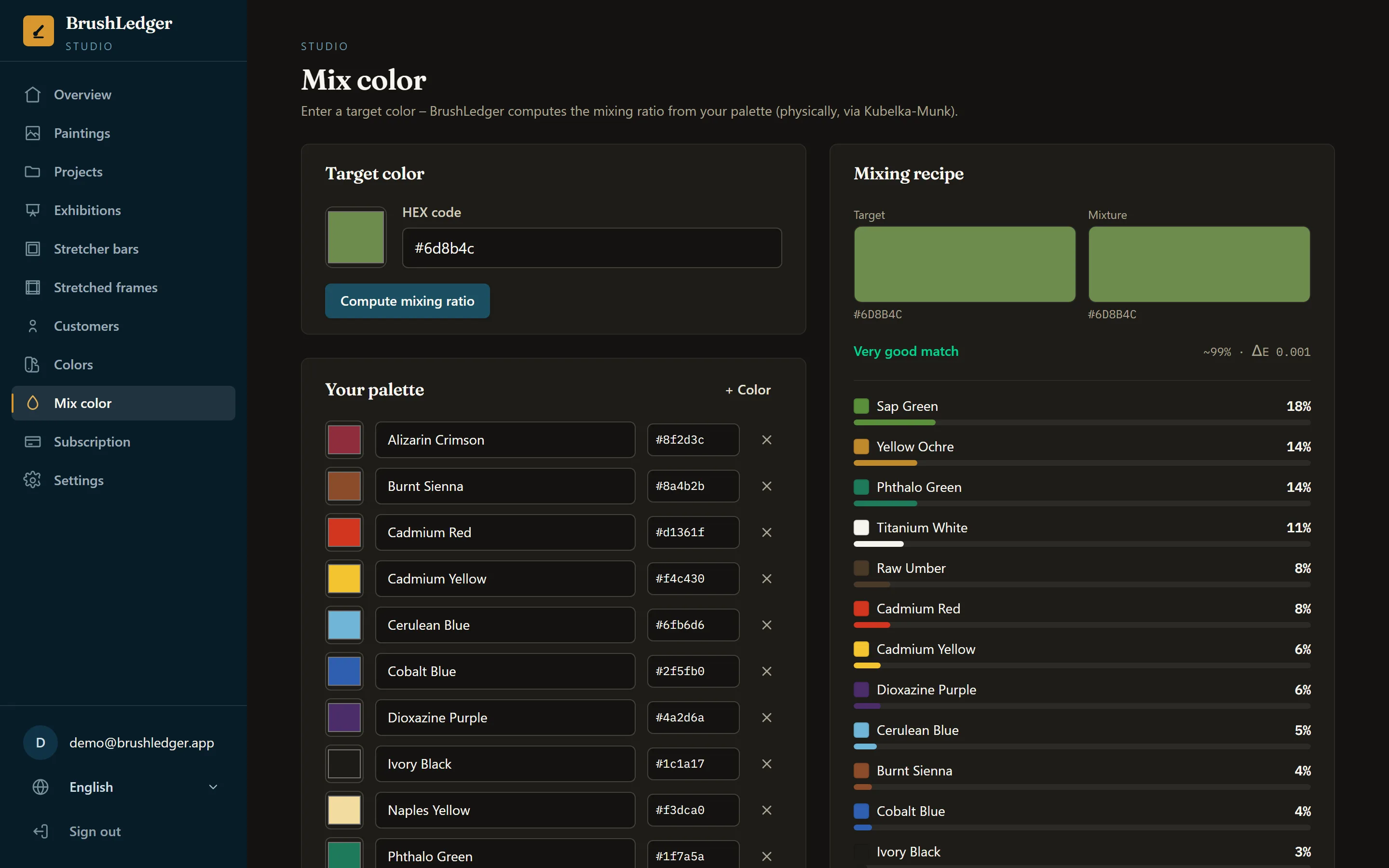 Mix color